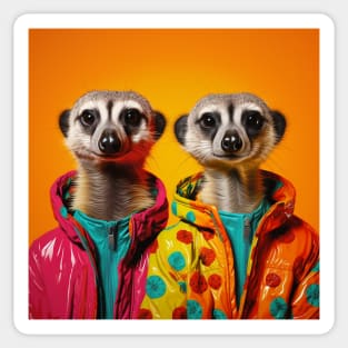 Hipster Meerkats 2 Sticker